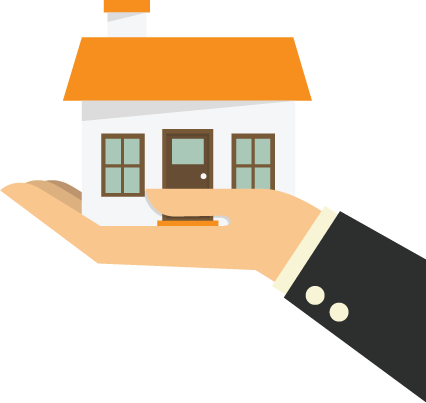 Agent handing a house
